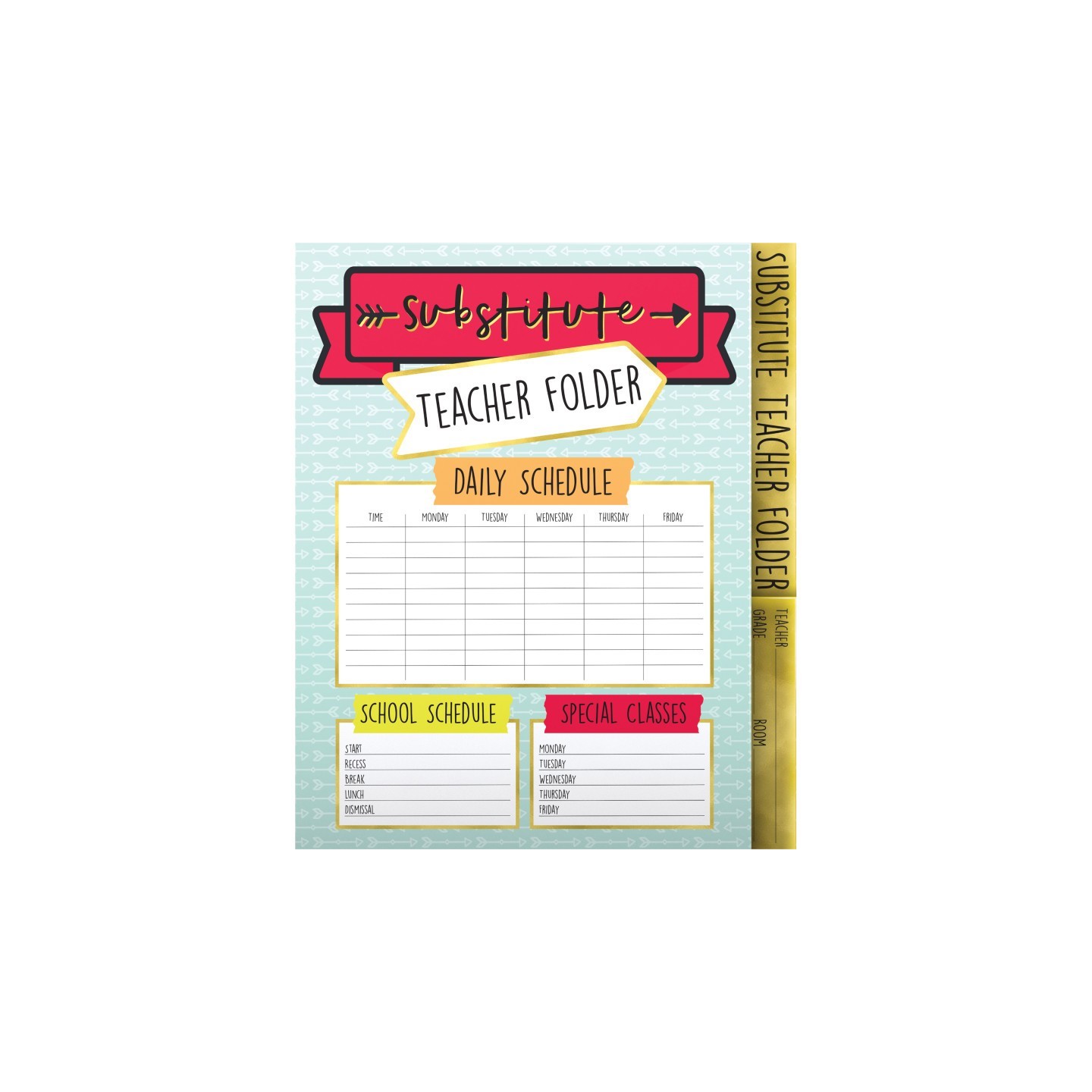 Carson Dellosa Education Aim High Substitute Teacher Folder