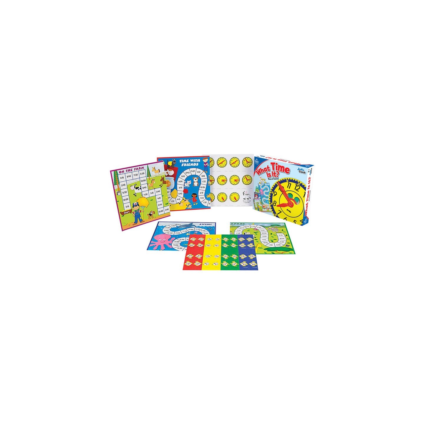 Carson Dellosa Education What Time Is It? Board Game, Grade K-3