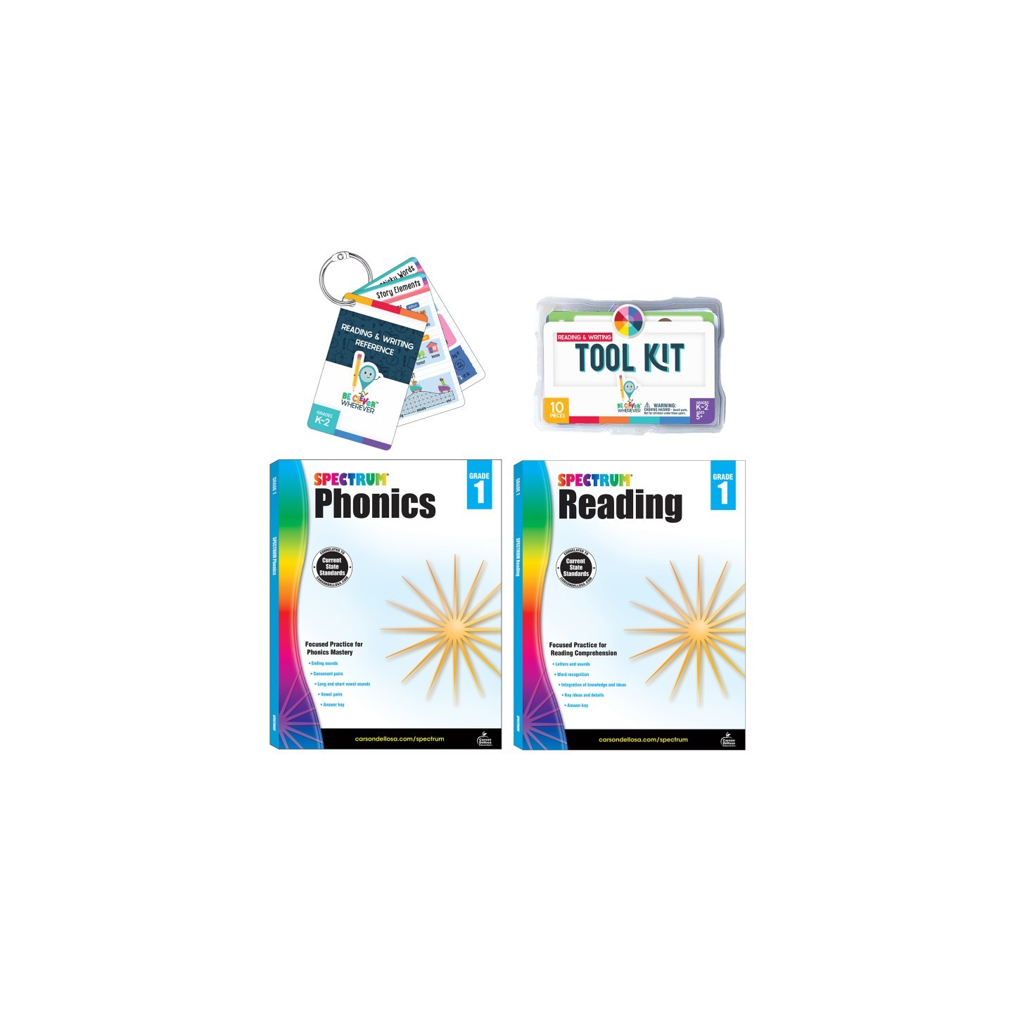 Carson Dellosa Education Student Literacy Bundle for Grade 1