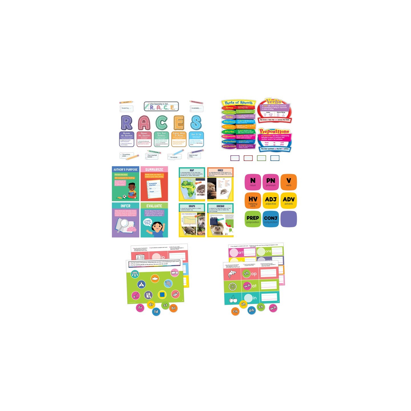 Carson Dellosa Education Literacy Classroom Teacher Bundle 3-5