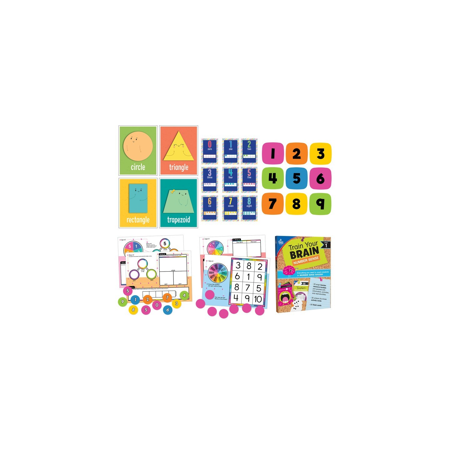 Carson Dellosa Education Math Teacher Classroom Bundle Grade K