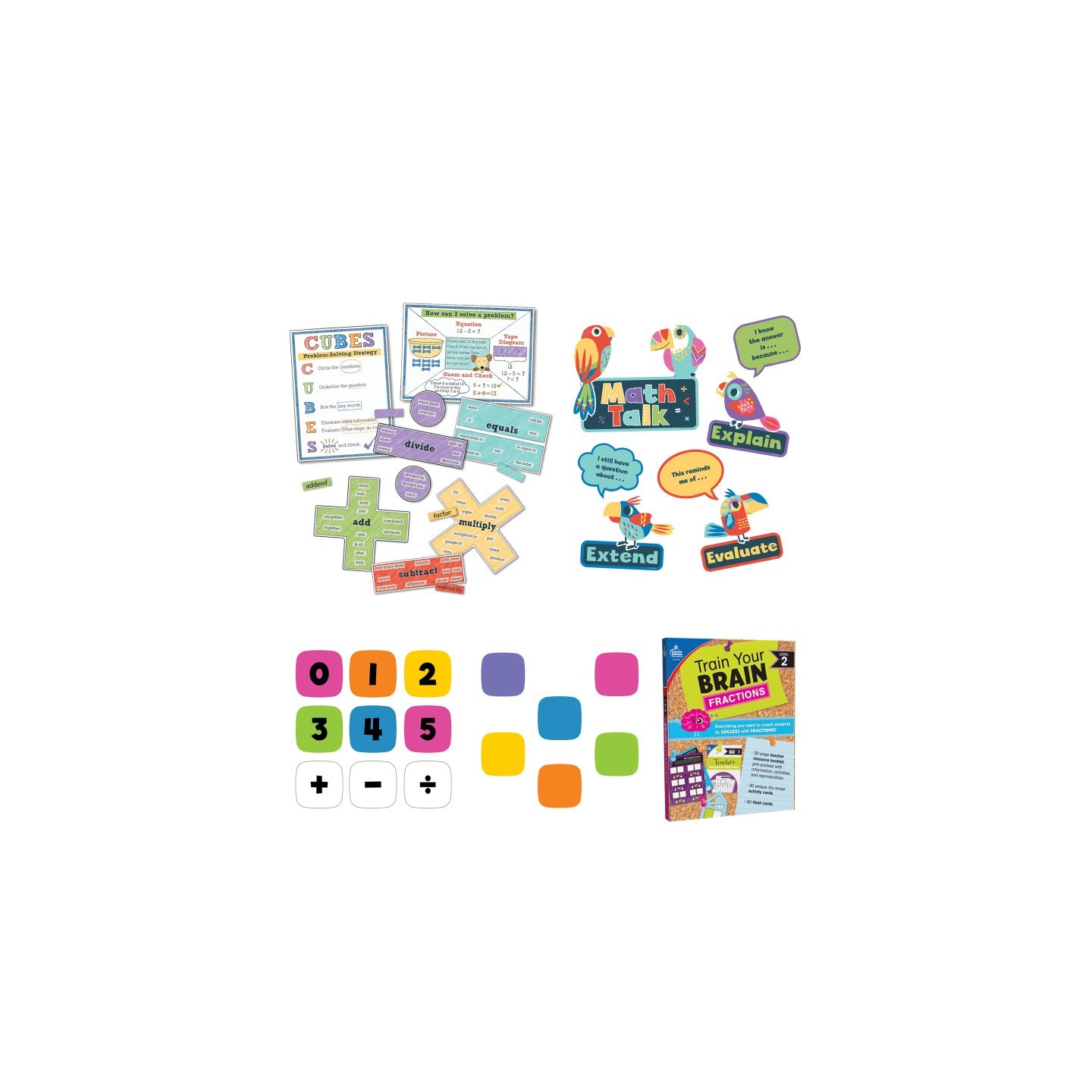 Carson Dellosa Education Math Teacher Classroom Bundle Grade 4 and 5