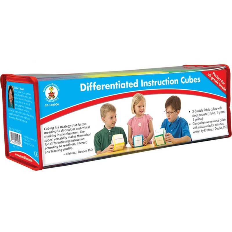 Carson Dellosa Education Differentiated Instruction Cubes Manipulative, Grade PK-5, Pack of 3