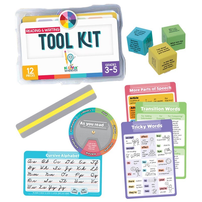 Carson Dellosa Education Be Clever Wherever Reading & Writing Tool Kit Manipulative, Grade 3-5