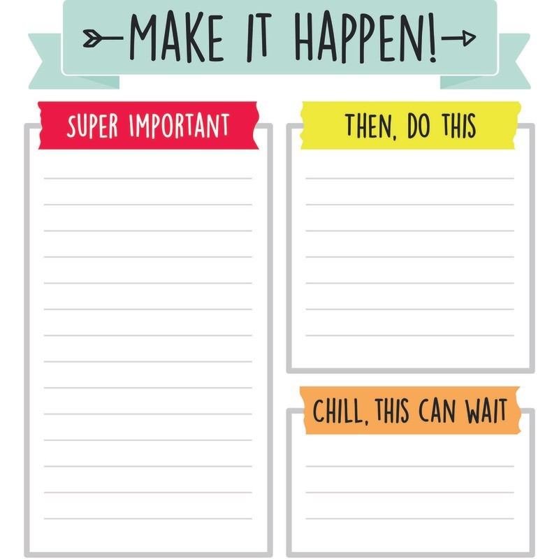 Carson Dellosa Education Aim High Notepad, 50 Sheets