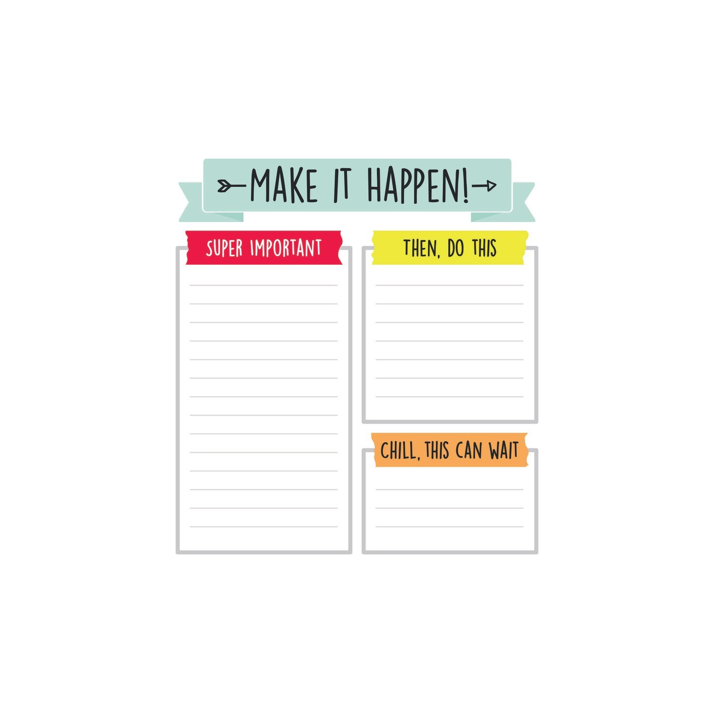 Carson Dellosa Education Aim High Notepad, 50 Sheets