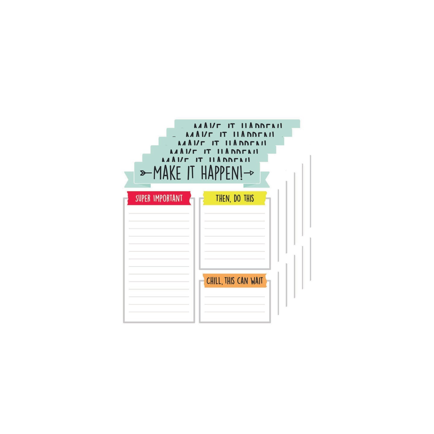 Carson Dellosa Education Aim High Notepad, Pack of 6