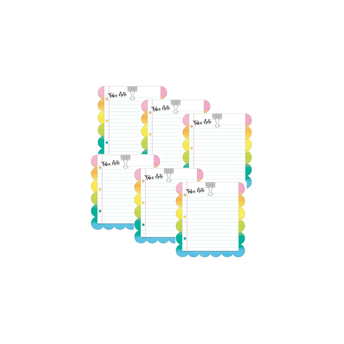Happily Ever Elementary Creatively Inspired Take Note Notepad, 5.75" x 6.25", Pack of 6