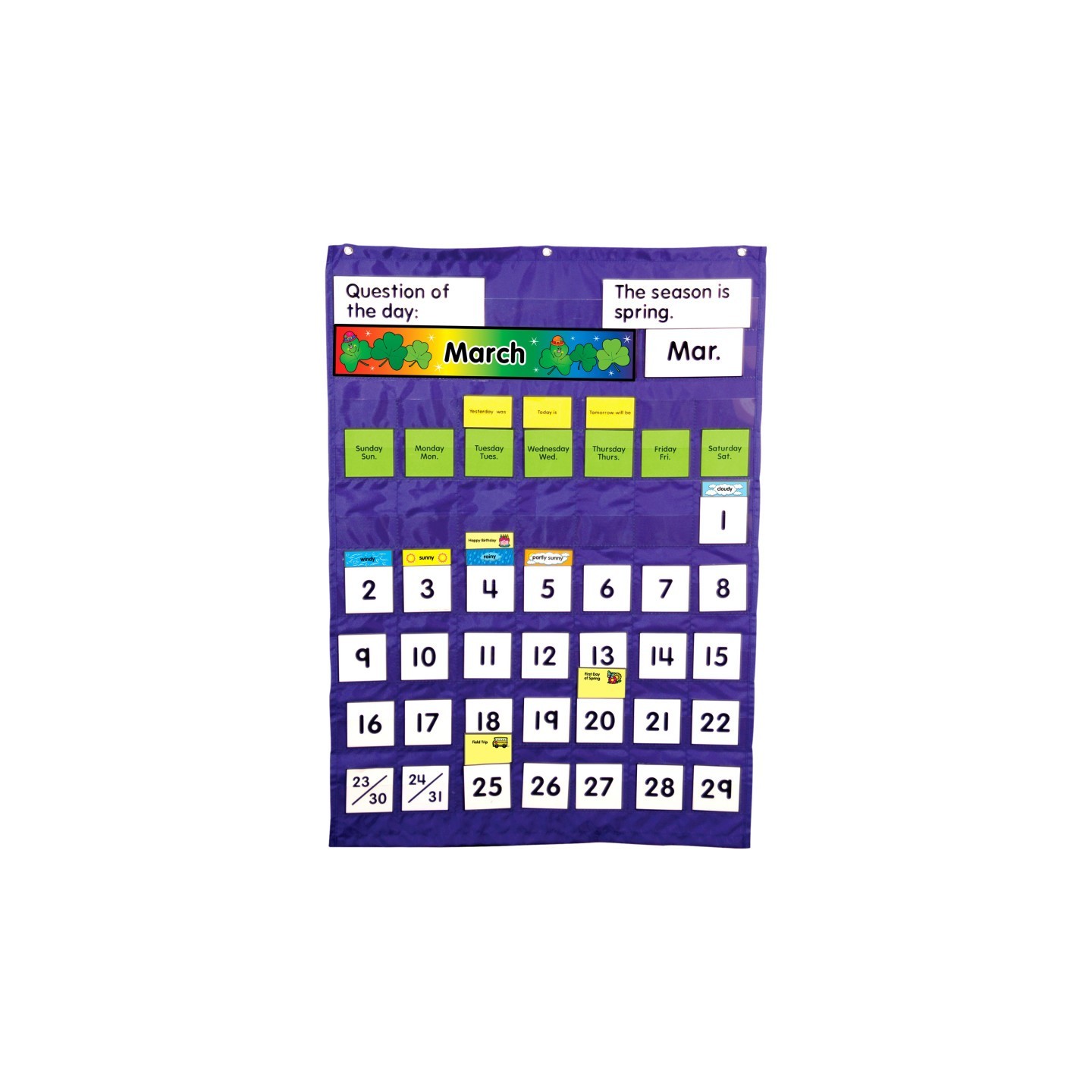 Carson Dellosa Education Complete Calendar and Weather Pocket Chart