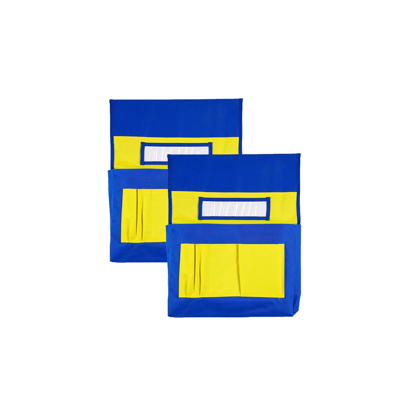 Carson Dellosa Education Chairback Buddy™ Pocket Chart, Blue/Yellow, Pack of 2