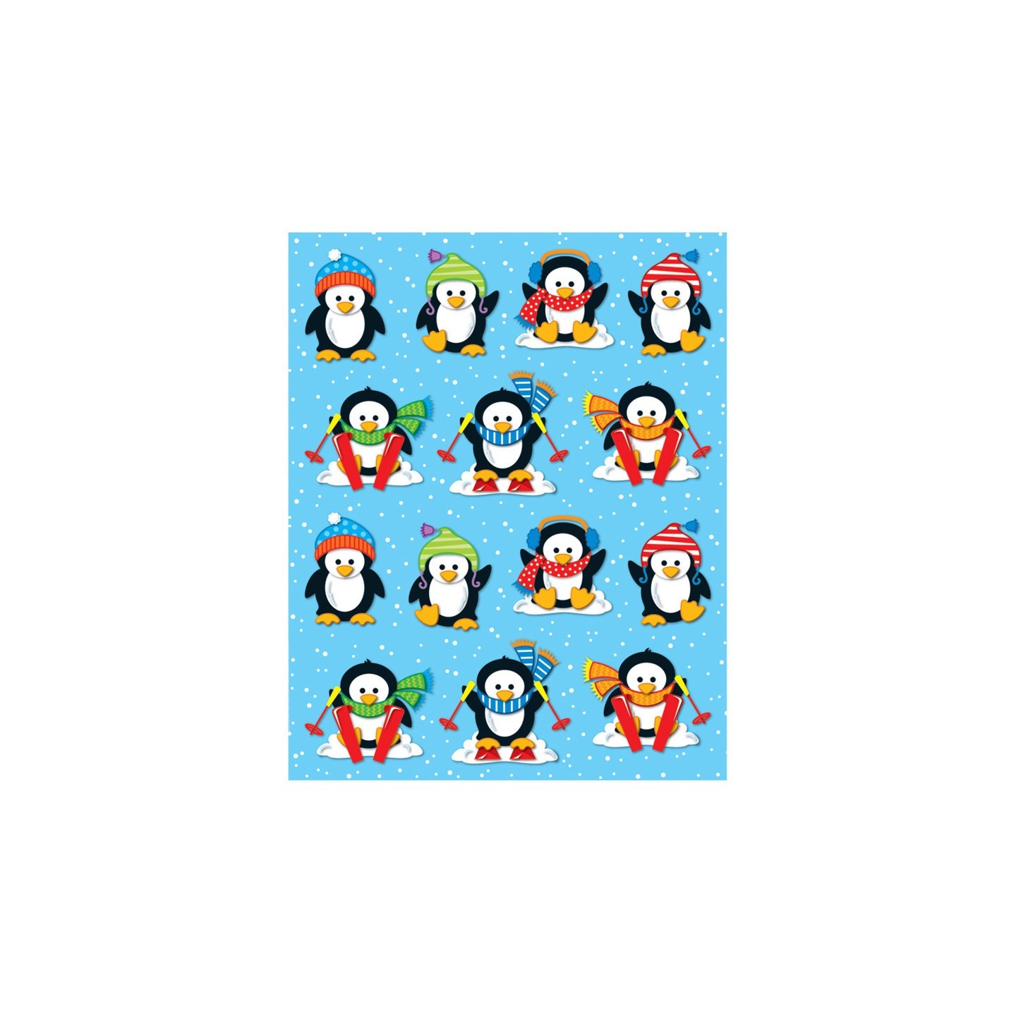 Carson Dellosa Education Penguins Shape Stickers, 84 Stickers