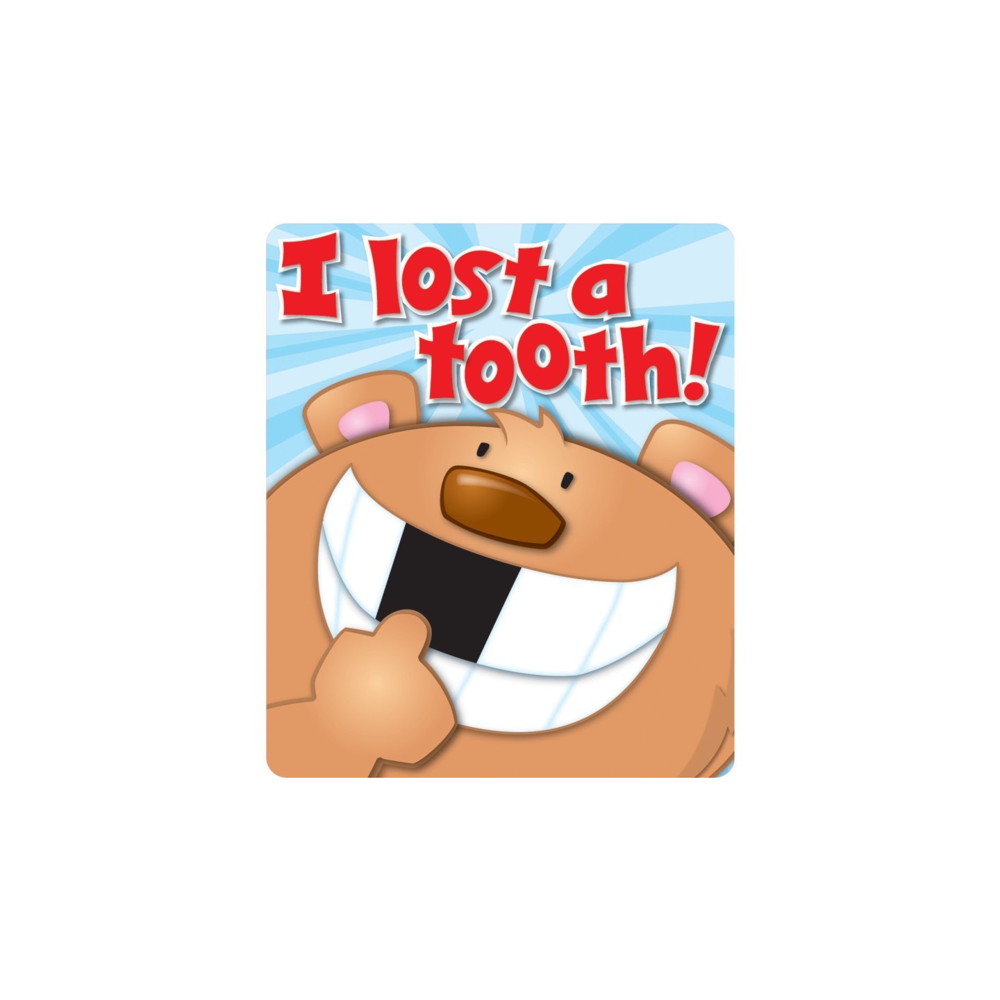 Carson Dellosa Education I Lost a Tooth Motivational Stickers, 24 Stickers