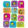 Carson Dellosa Education Kind Vibes Smiley Faces Shape Stickers, Pack of 72