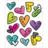 Carson Dellosa Education Kind Vibes Doodle Hearts Shape Stickers, Pack of 72