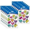 Carson Dellosa Education Kind Vibes Doodle Hearts Shape Stickers, 72 Per Pack, 12 Packs