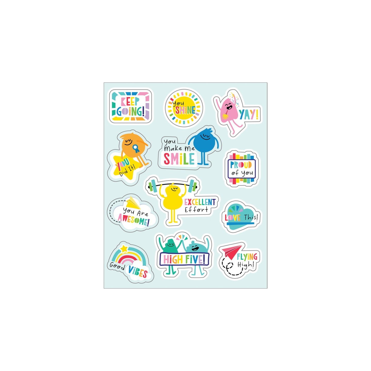 Carson Dellosa Education Happy Place Motivators Motivational Stickers, Pack of 72
