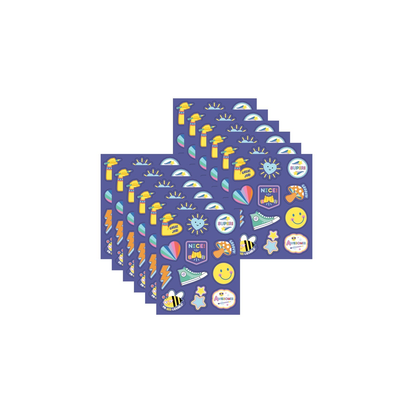 Carson Dellosa Education We Stick Together Motivators Motivational Stickers, 72 Per Pack, 12 Packs