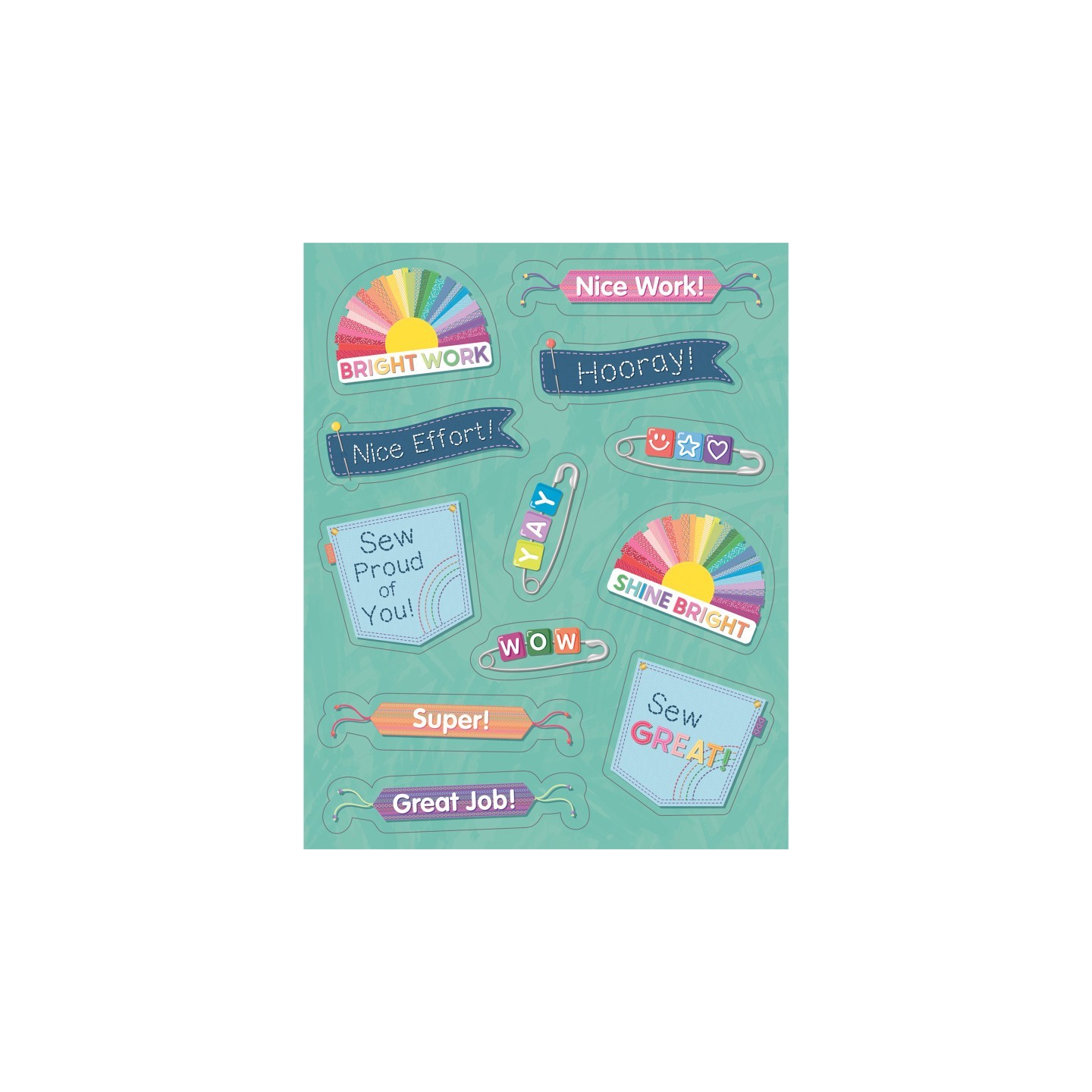 Carson Dellosa Education Crafty and Cool Motivators Motivational Stickers, Pack of 72