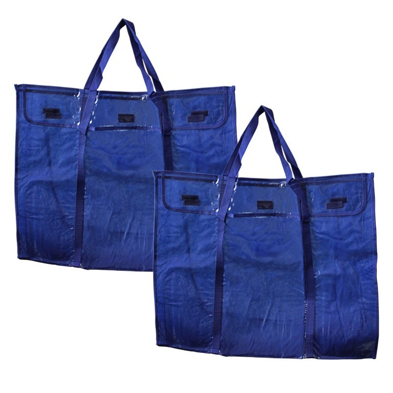 Carson Dellosa Education Deluxe Bulletin Board Storage Bag, Clear/Blue, 30" x 24", Pack of 2