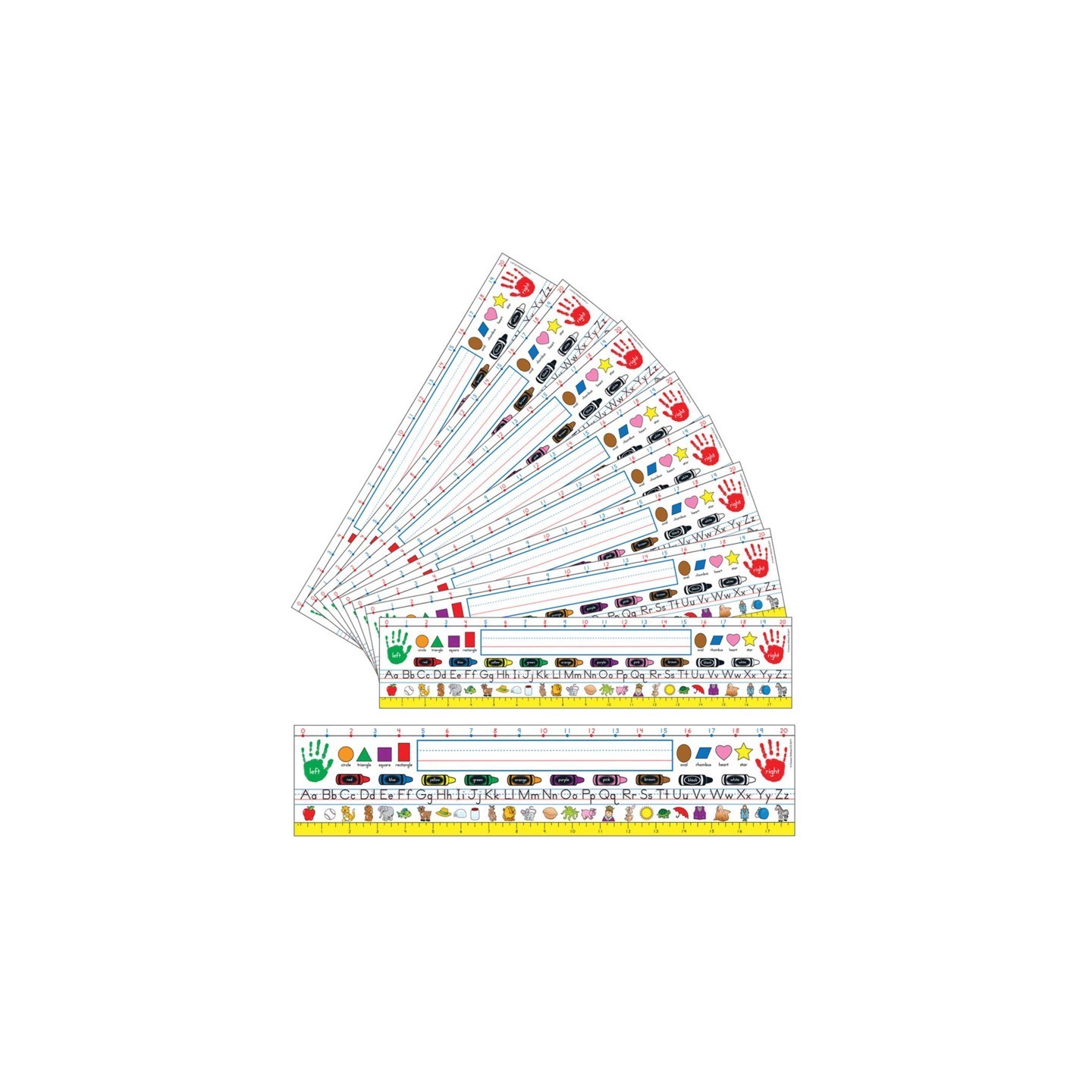 Carson Dellosa Education Traditional Manuscript Nameplates, Grade K-3, Pack of 36