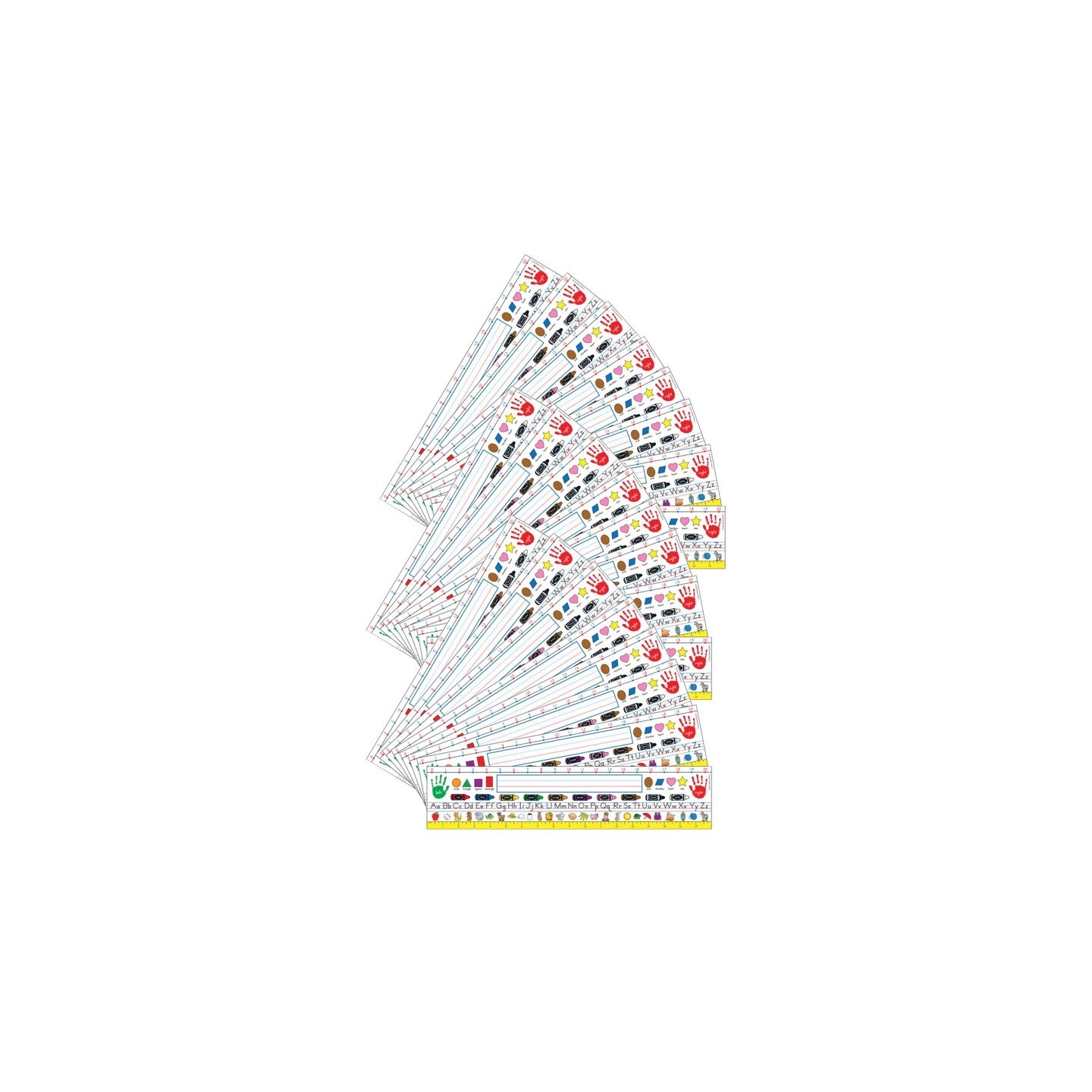 Carson Dellosa Education Traditional Manuscript Nameplates, Grade K-3, 36 Per Pack, 3 Packs