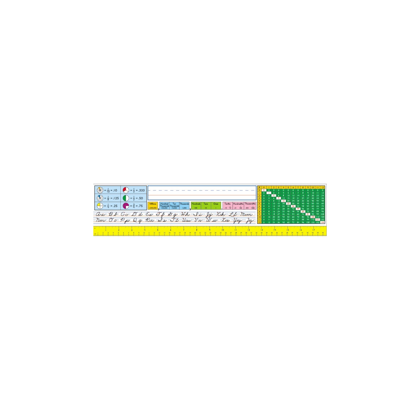 Carson Dellosa Education Traditional Cursive Nameplates, Grade 2-5, Pack of 36