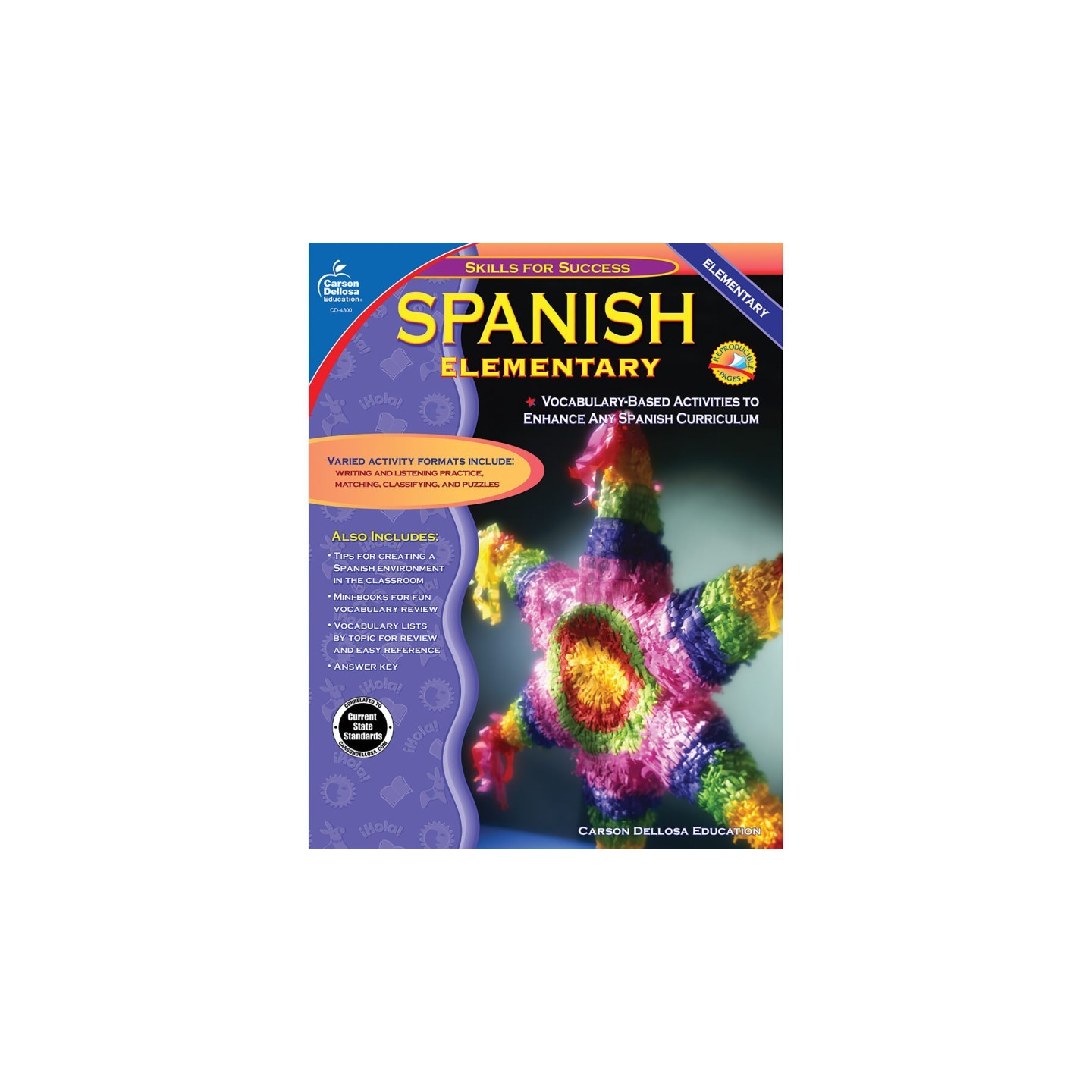 Carson Dellosa Education Skills for Success Spanish Resource Book, Grades K-5, Paperback