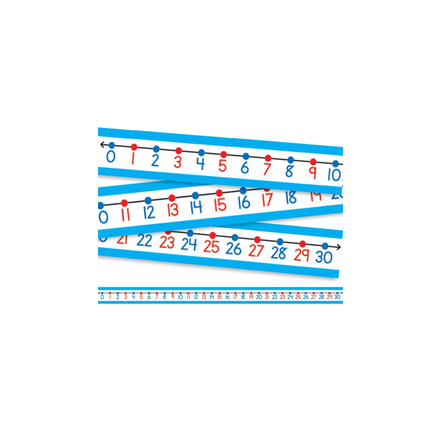 Carson Dellosa Education Student Number Lines Desk Tape, Grade K-3, Pack of 30