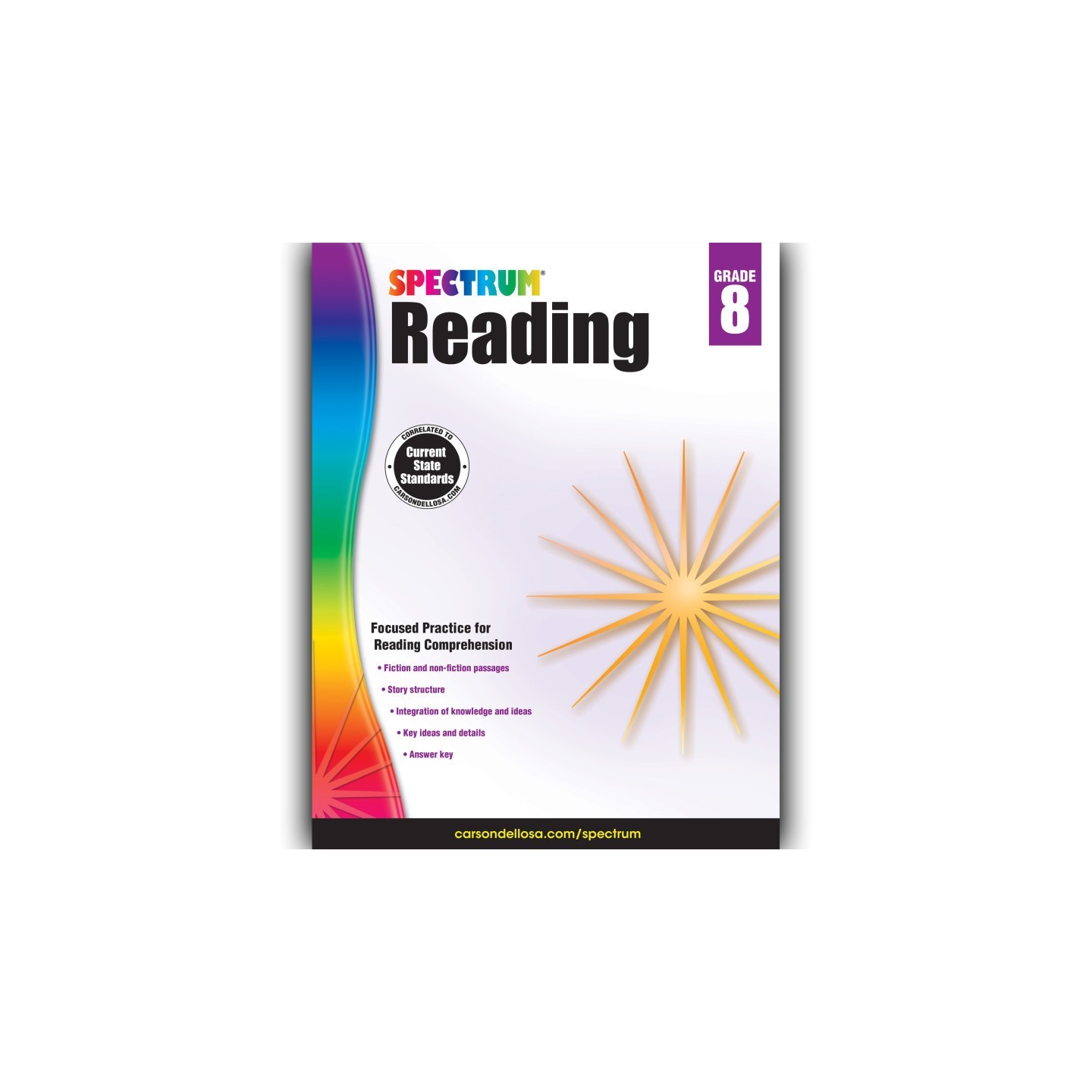 Spectrum® Reading Workbook, Grade 8, Paperback