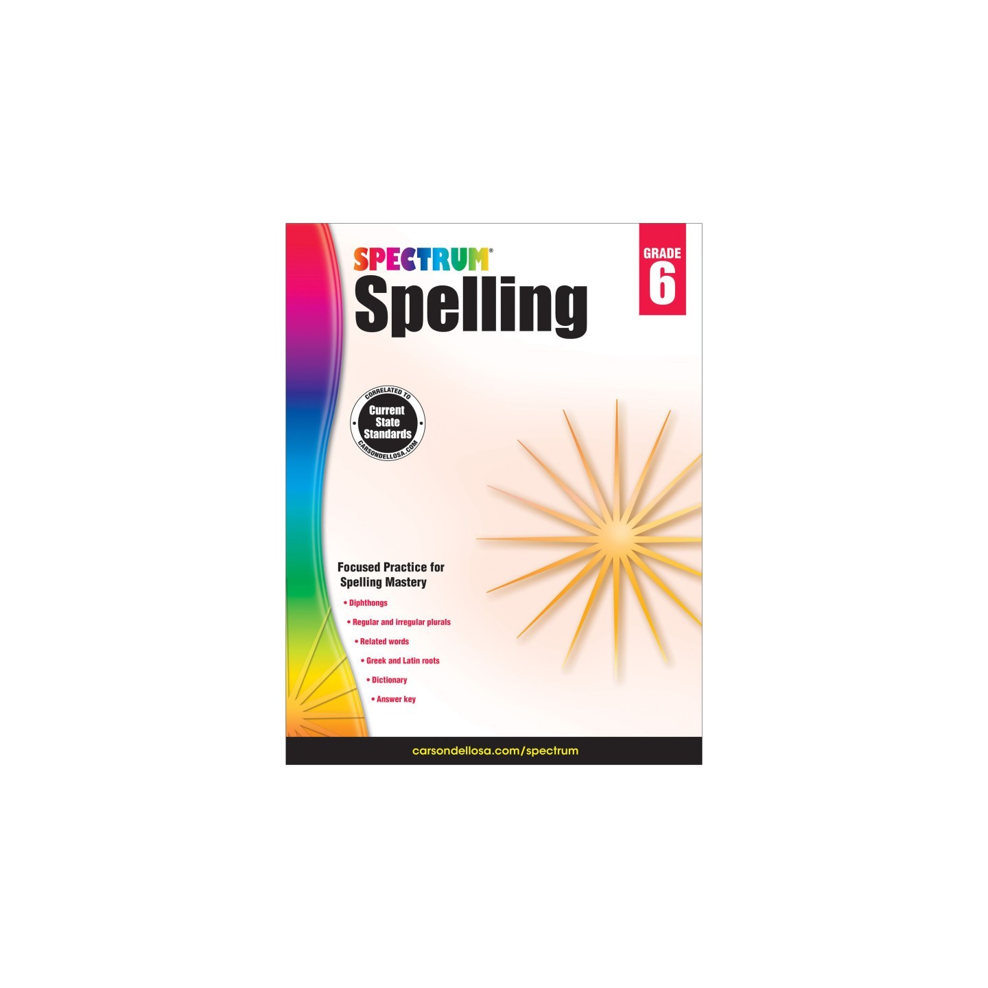 Spectrum® Spelling Workbook, Grade 6, Paperback