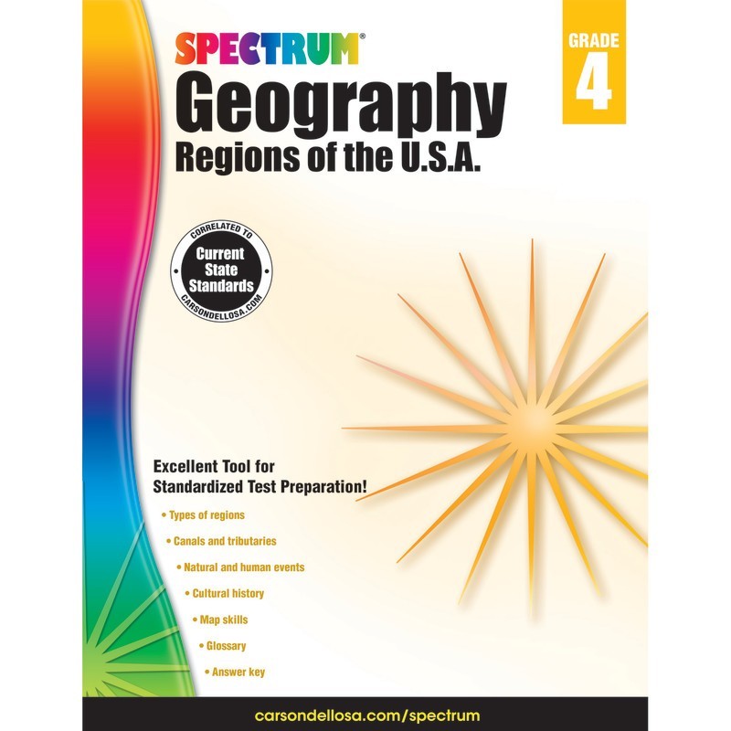 Spectrum® Spectrum® Geography: Regions of the U.S.A., Grade 4
