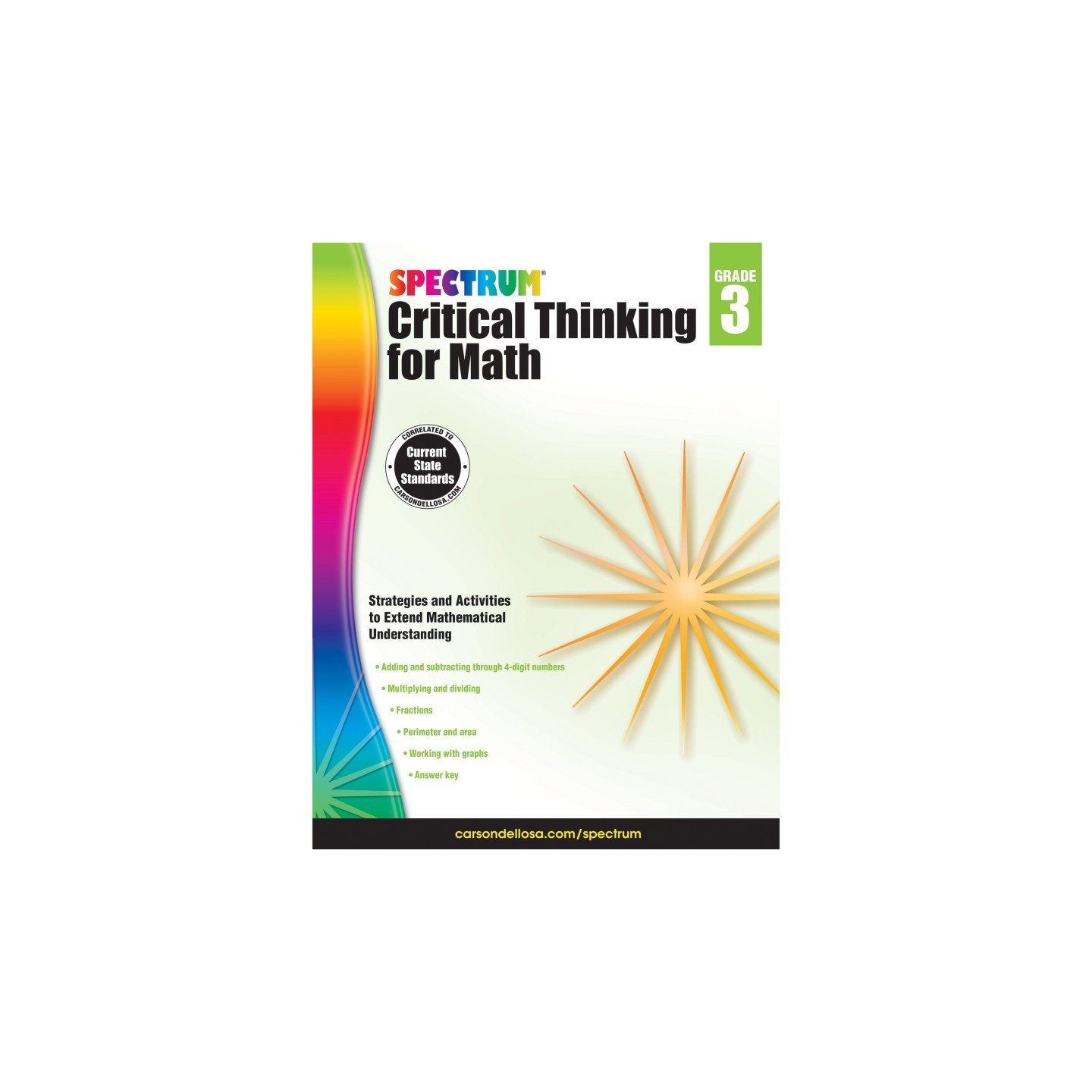 Spectrum® Critical Thinking for Math Workbook, Grade 3, Paperback