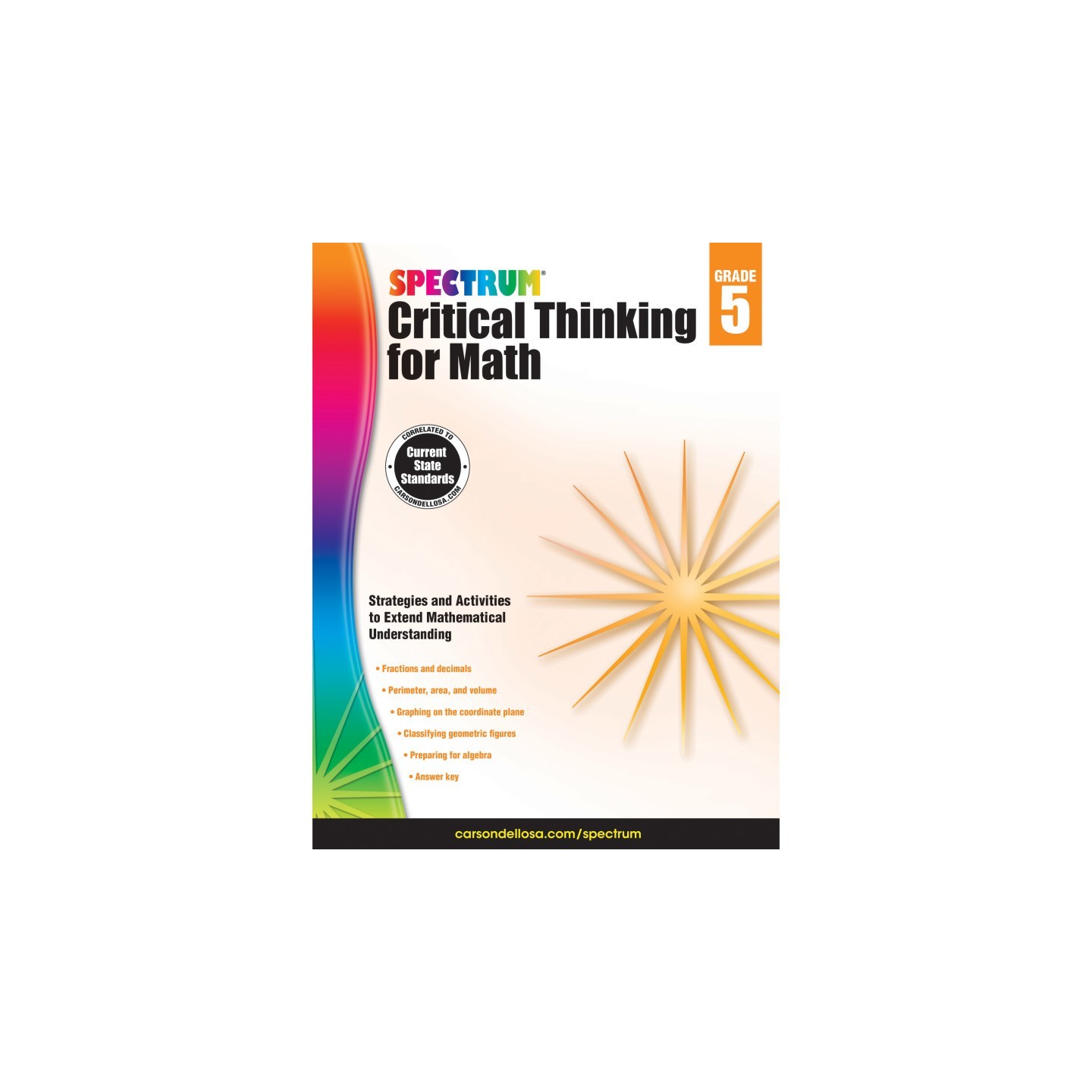 Spectrum® Critical Thinking for Math Workbook, Grade 5, Paperback
