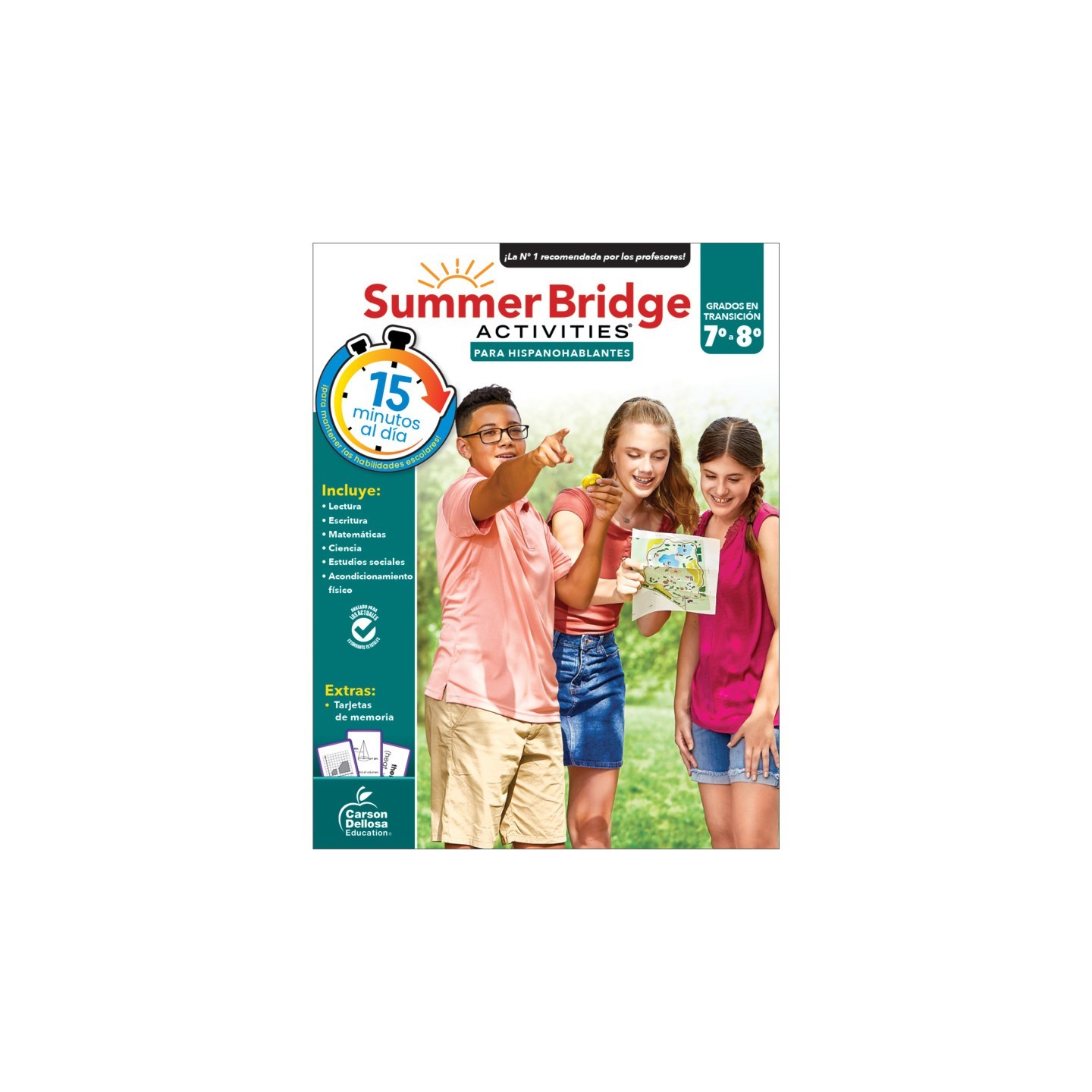 Carson Dellosa Education Summer Bridge Activities Spanish, Grade 7-8