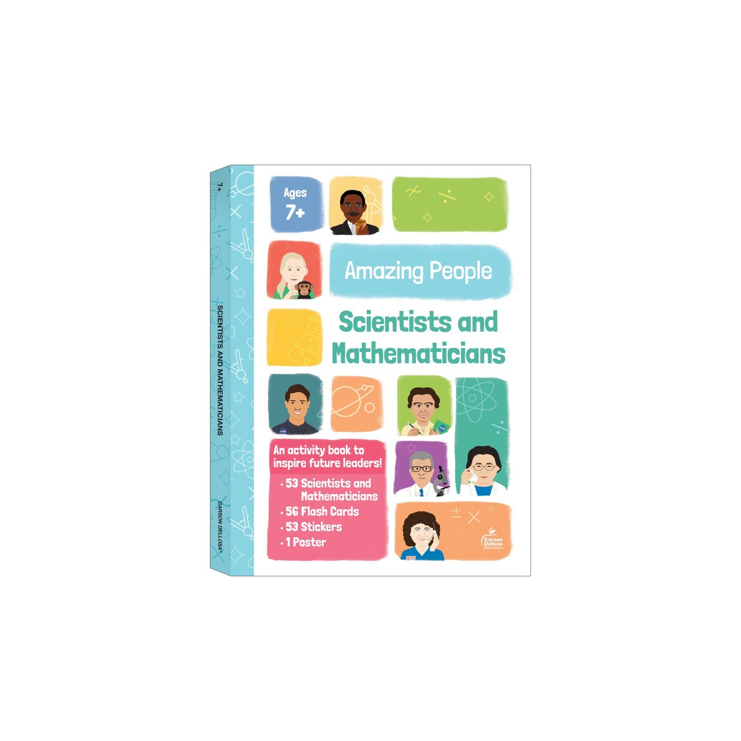 Carson Dellosa Education Amazing People: Scientists and Mathematicians Activity Book