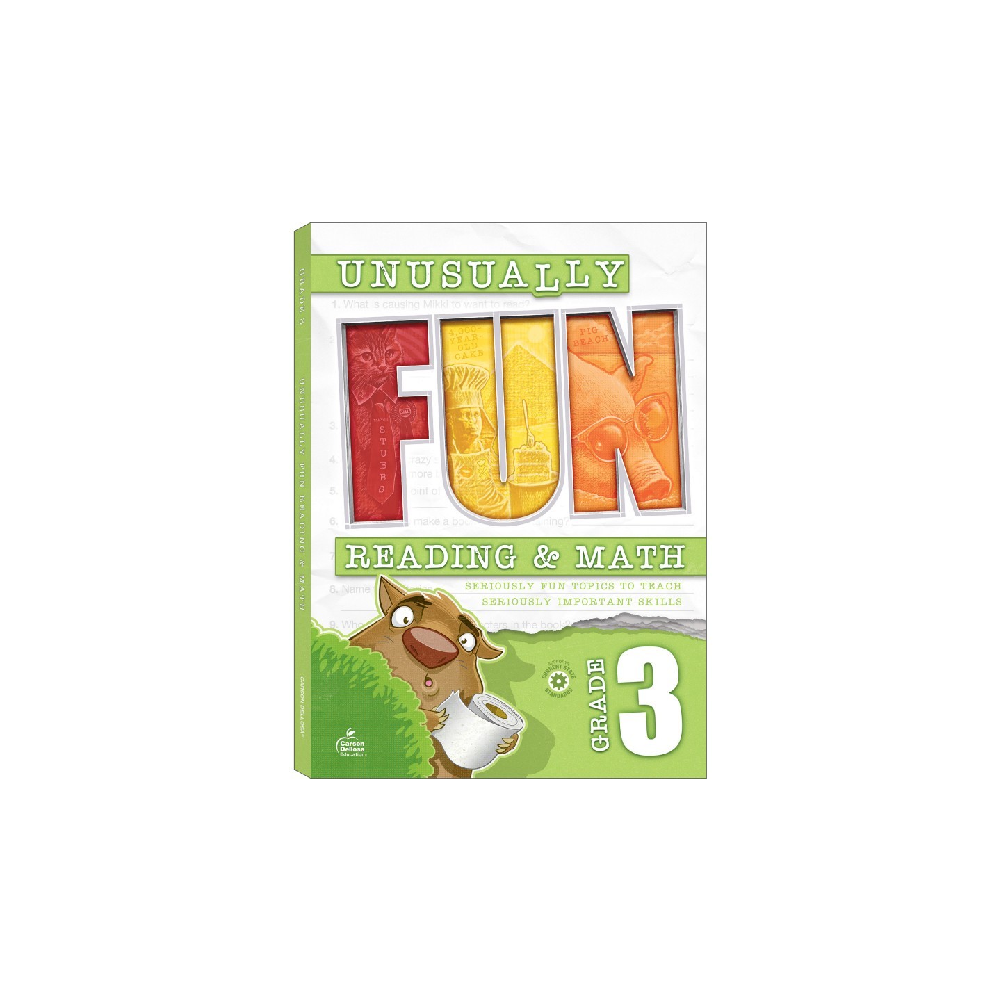 Carson Dellosa Education Unusually Fun Unusually Fun Reading & Math Workbook, Grade 3