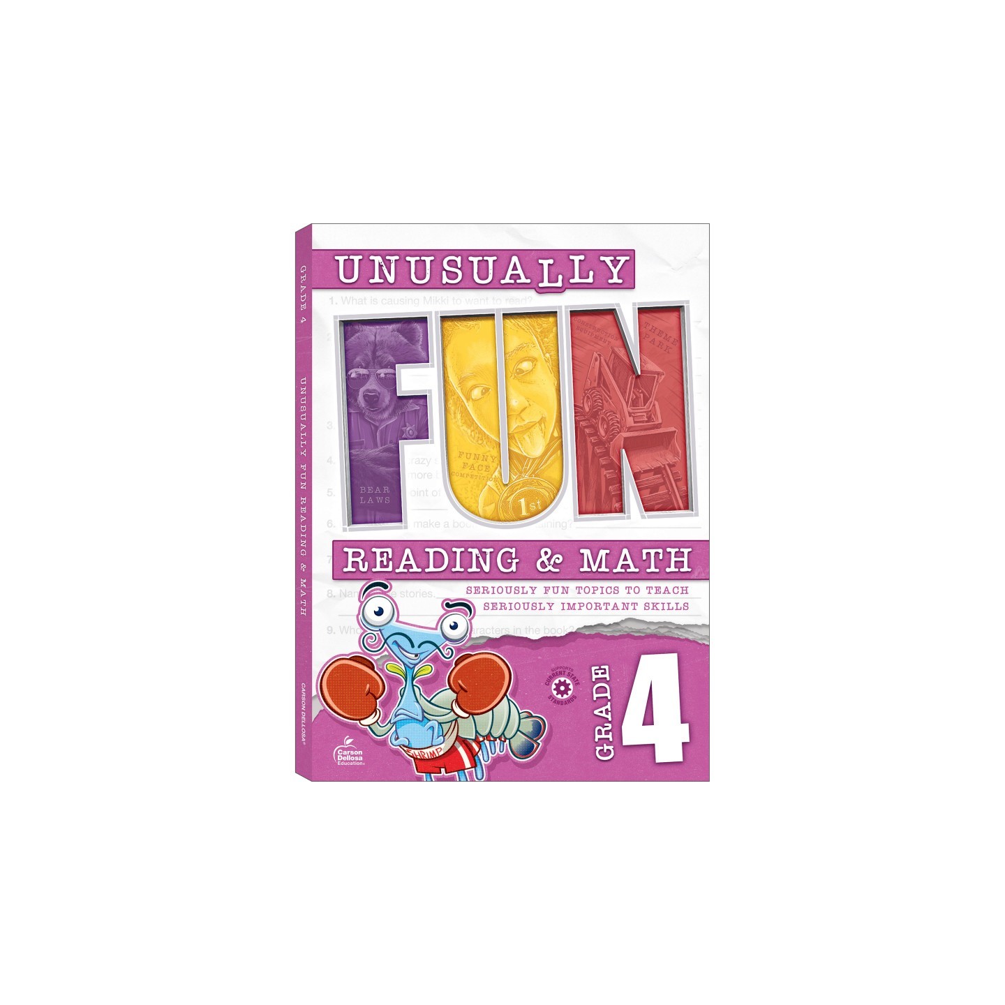 Carson Dellosa Education Unusually Fun Unusually Fun Reading & Math Workbook, Grade 4