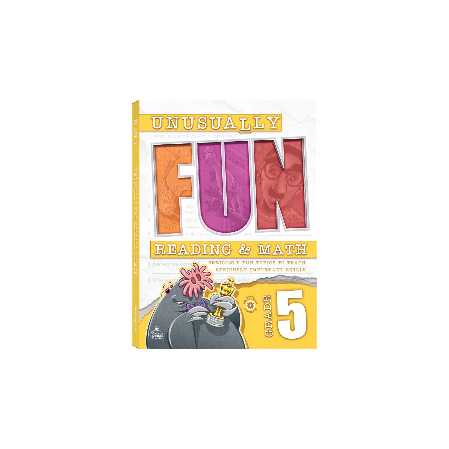 Carson Dellosa Education Unusually Fun Unusually Fun Reading & Math Workbook, Grade 5