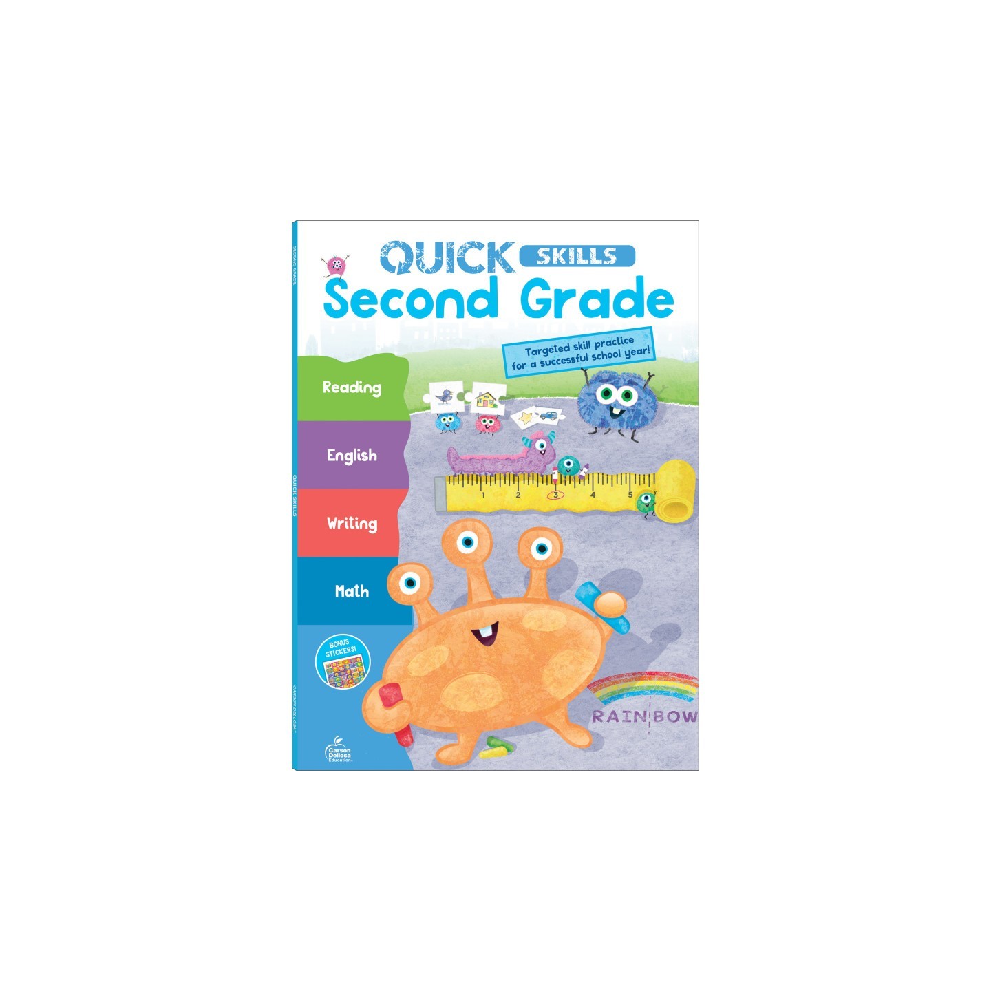 Carson Dellosa Education Quick Skills Second Grade Workbook
