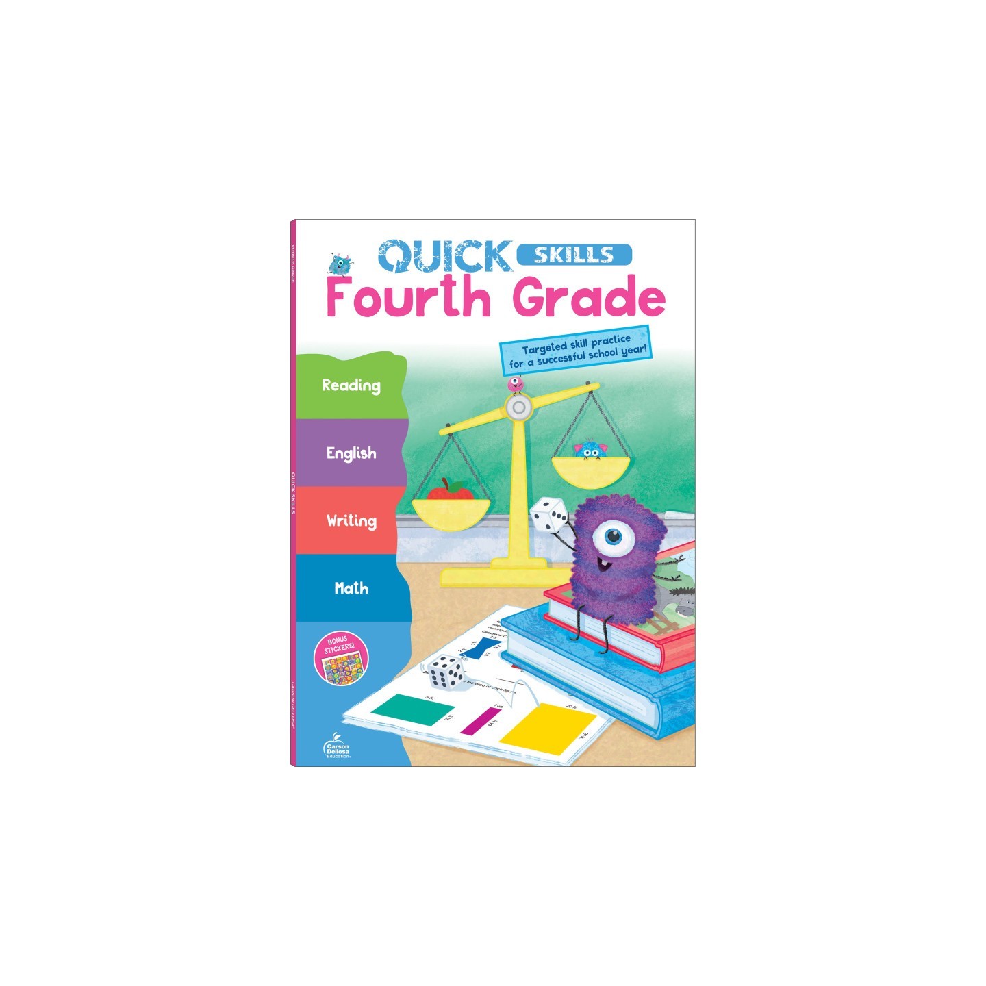 Carson Dellosa Education Quick Skills Fourth Grade Workbook