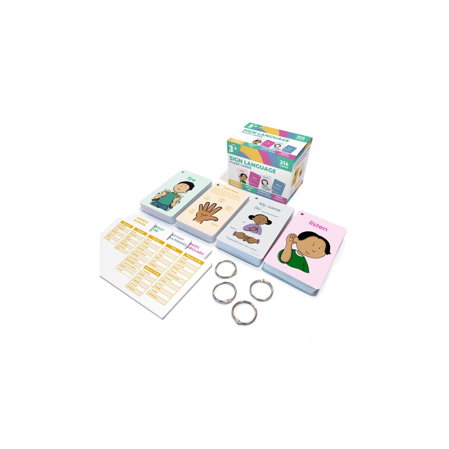 Carson Dellosa Education Sign Language Flash Cards