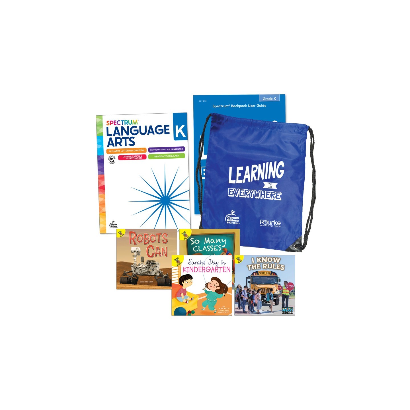 Spectrum® Language and Literacy Backpack, Grade K