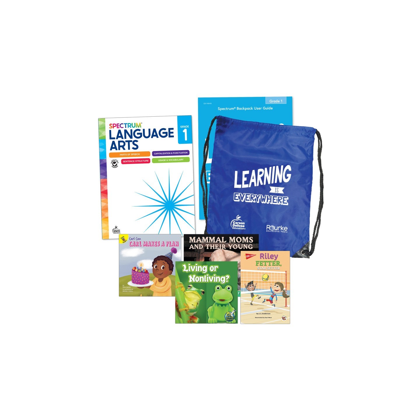 Spectrum® Language and Literacy Backpack, Grade 1