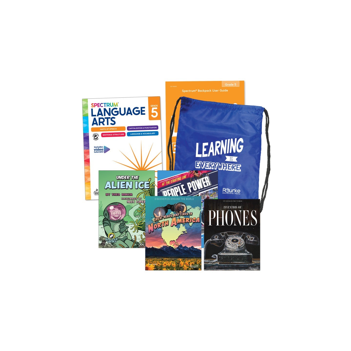 Spectrum® Language and Literacy Backpack, Grade 5