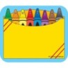 Carson Dellosa Education Crayon Box Name Tags, Pack of 40