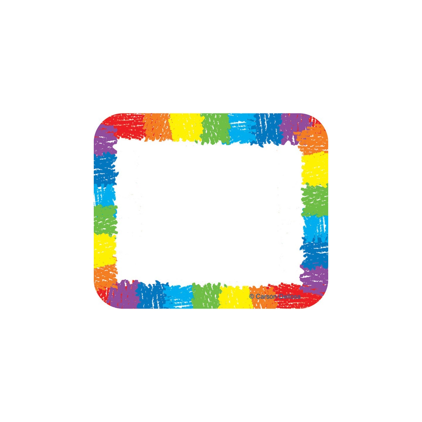 Carson Dellosa Education Name Tags, Rainbow: Kid-Drawn, Pack of 40