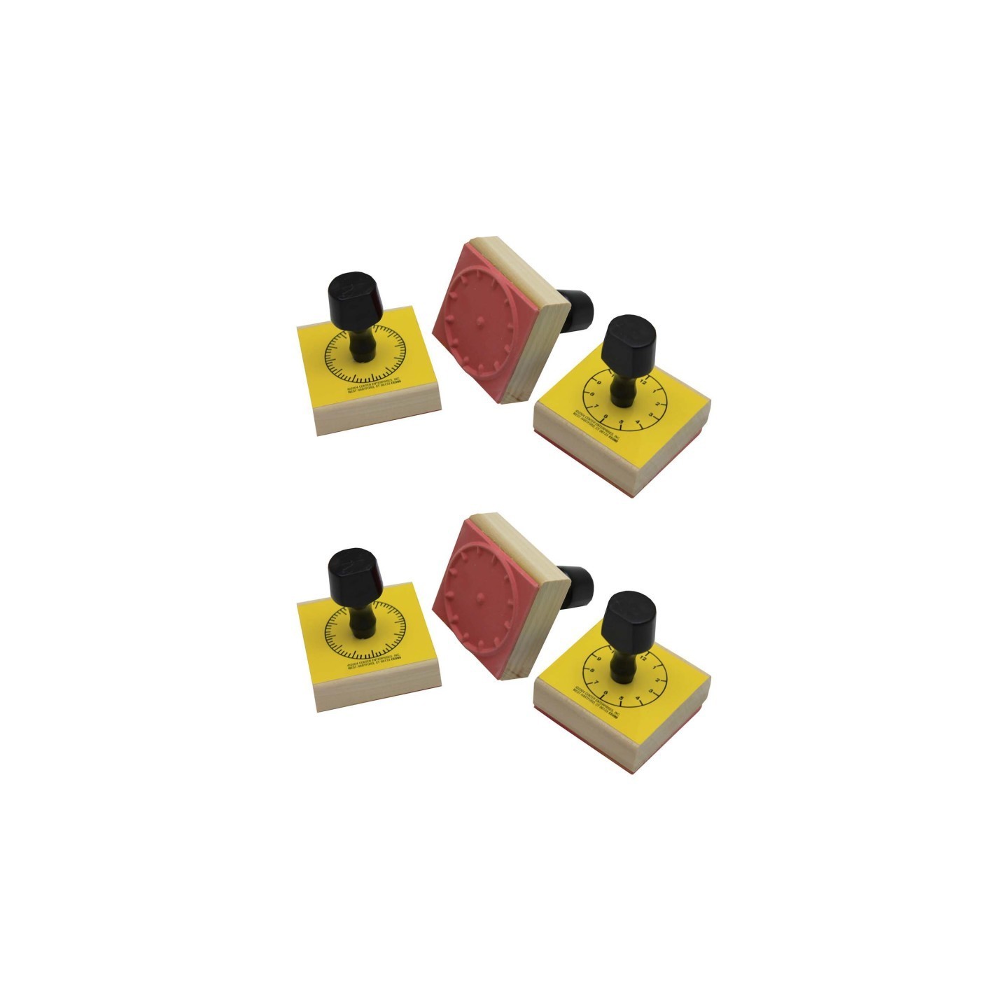 READY 2 LEARN™ Clock Stamp Set, 3 Per Set, 2 Sets