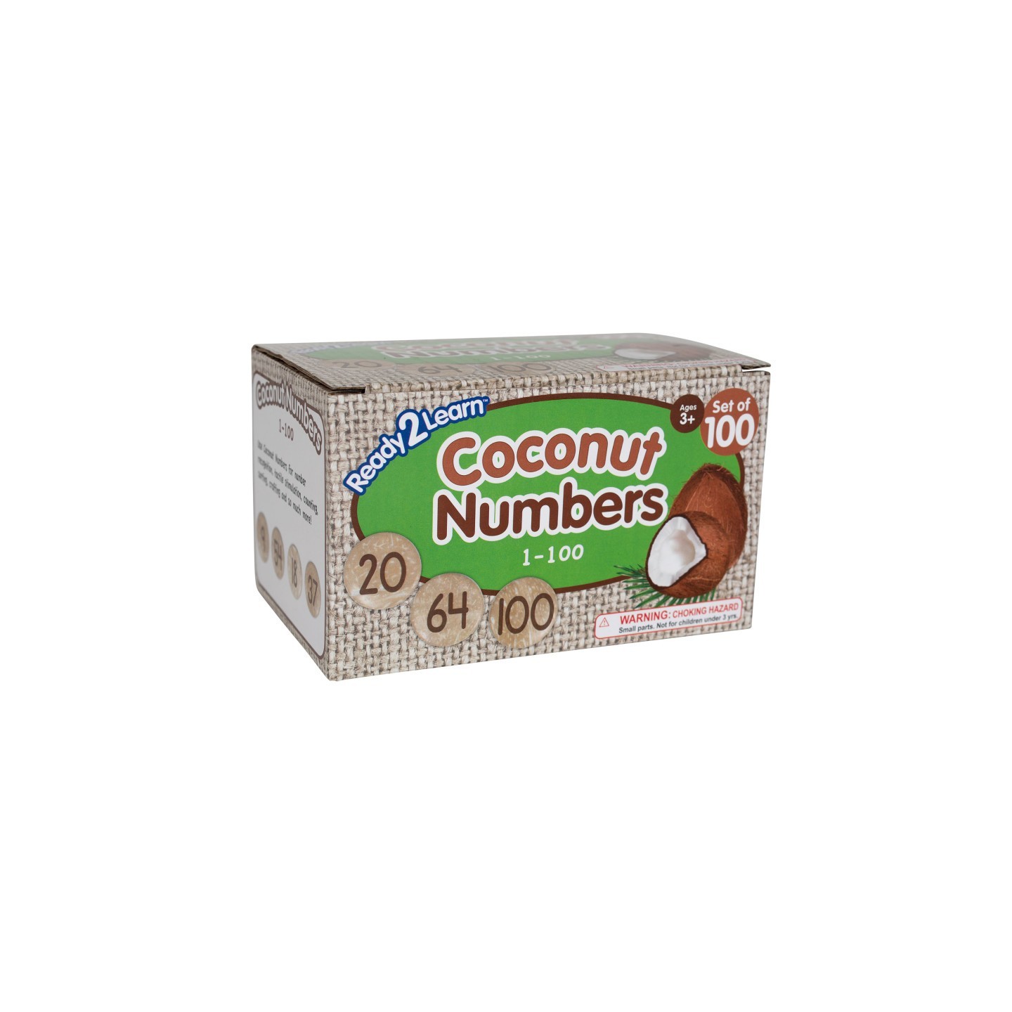 READY 2 LEARN™ Coconut Numbers, Large, 1-100, Set of 100