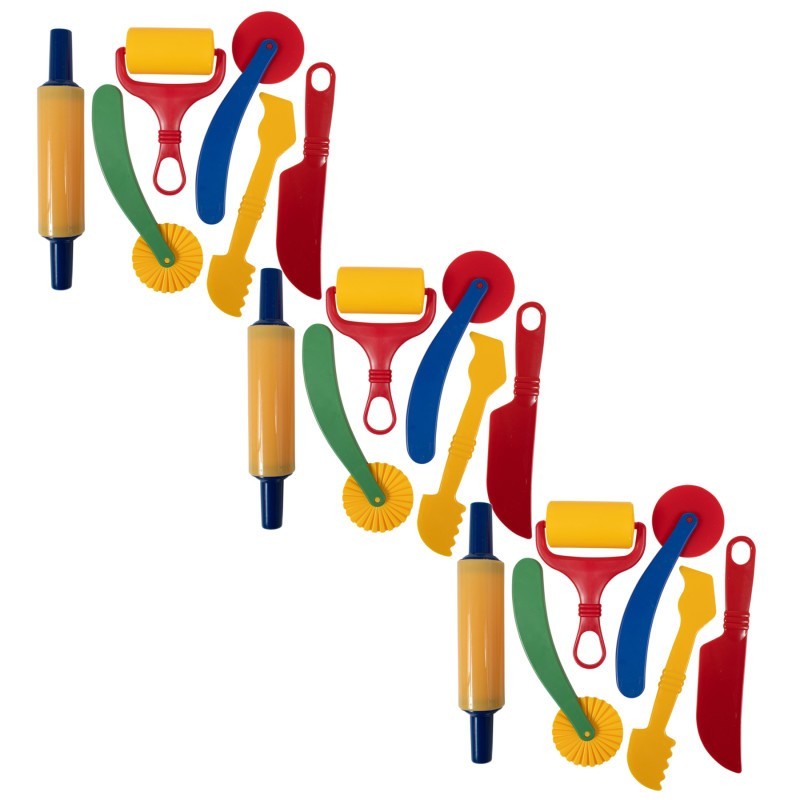 READY 2 LEARN™ Dough Tools - 6 Per Set, 3 Sets
