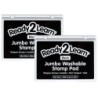 READY 2 LEARN™ Jumbo Washable Stamp Pad - Black - 6.2"L x 4.1"W - Pack of 2